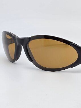 Smith Optics Slider 01 Matte Black Frame Amber Brown Lens Sunglasses France 56mm
